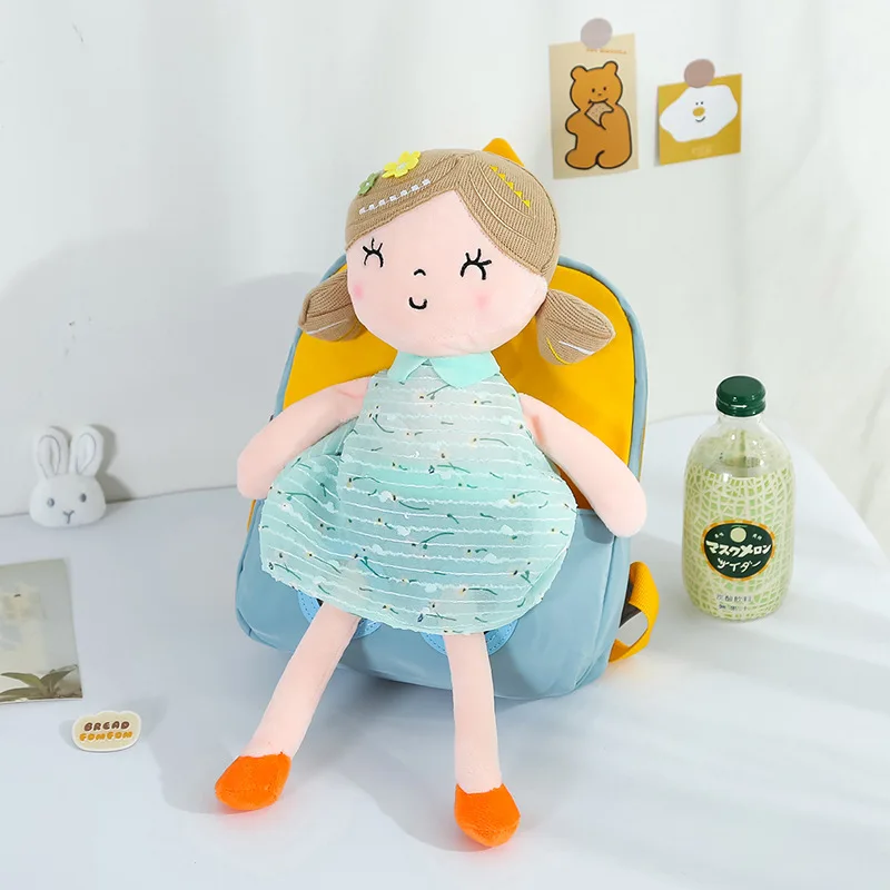 Cartoon Cute Doll backpacks for children Waterproof kids backpack Small Kindergarten school bags Plush toy mochila infantil