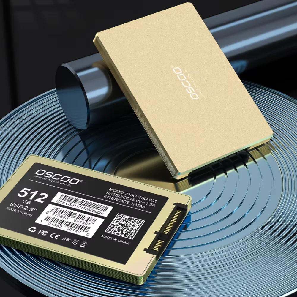 OSCOO Жесткий диск Оригинальный жесткий MLC SATA3 SSD 2 5 "Внутренний твердотельный