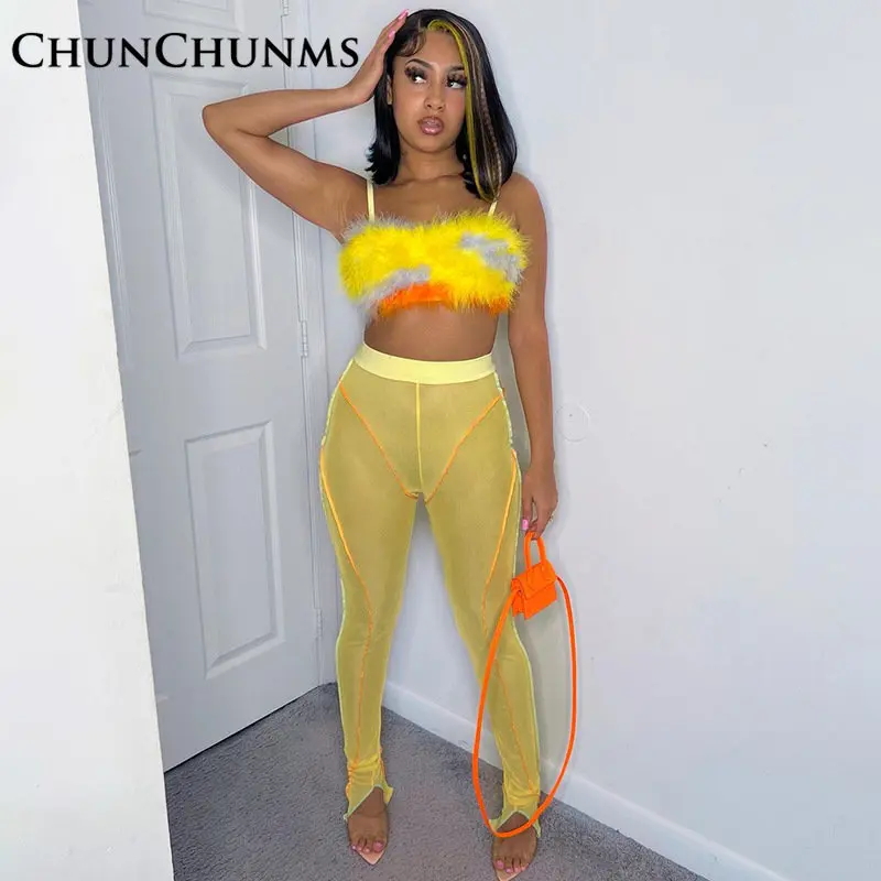 

Sexy Mesh Sport Leggings Tights High Waist See Through Push Up Hip Street Casual Pants Women 2022 Split Heaps Trouser Y2k 2022