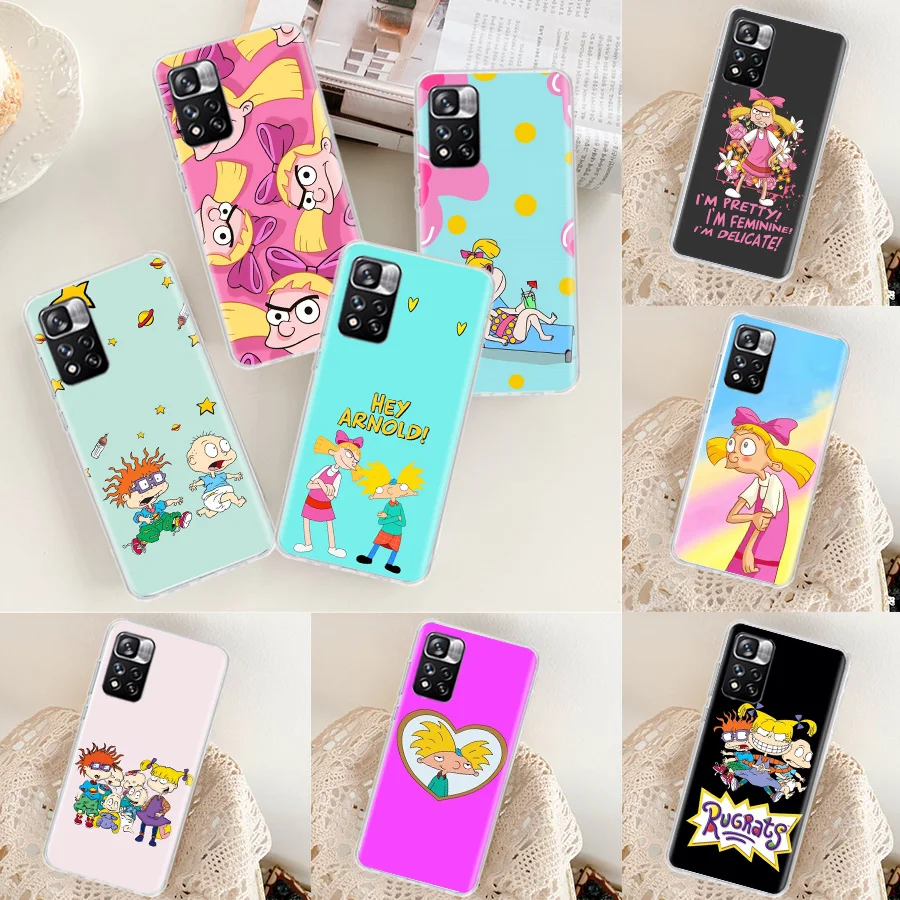 

Hey Arnolds Cartoon Phone Case For Xiaomi Poco X3 GT X4 NFC M4 M2 Pro 5G M3 Mi Note 10 F3 F2 F1 A1 A2 Lite A3 CC9E Capa Coque