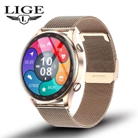lige bluetooth call smart watch women full touch sport fitness custom dial waterproof heart rate monitor 2022 new smartwatch men