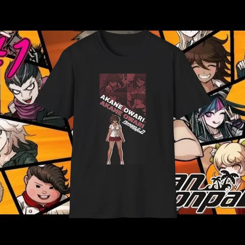 Футболка унисекс в мягком стиле Akane Owari Danganronpa Goodbye Despair