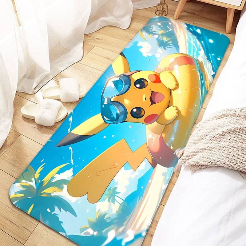 Милый Дверной коврик P-Pokemons входной нескользящий Придверный моющийся кухонный