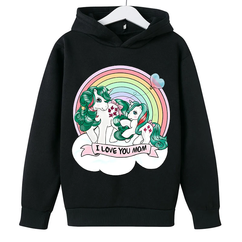 

2022 Autumn Winter Uniocrn Hoodies Fashion Hoodie Kids Pullover Sweatshirts Children Fashion Clothing Kawaii Uniocrn Tops