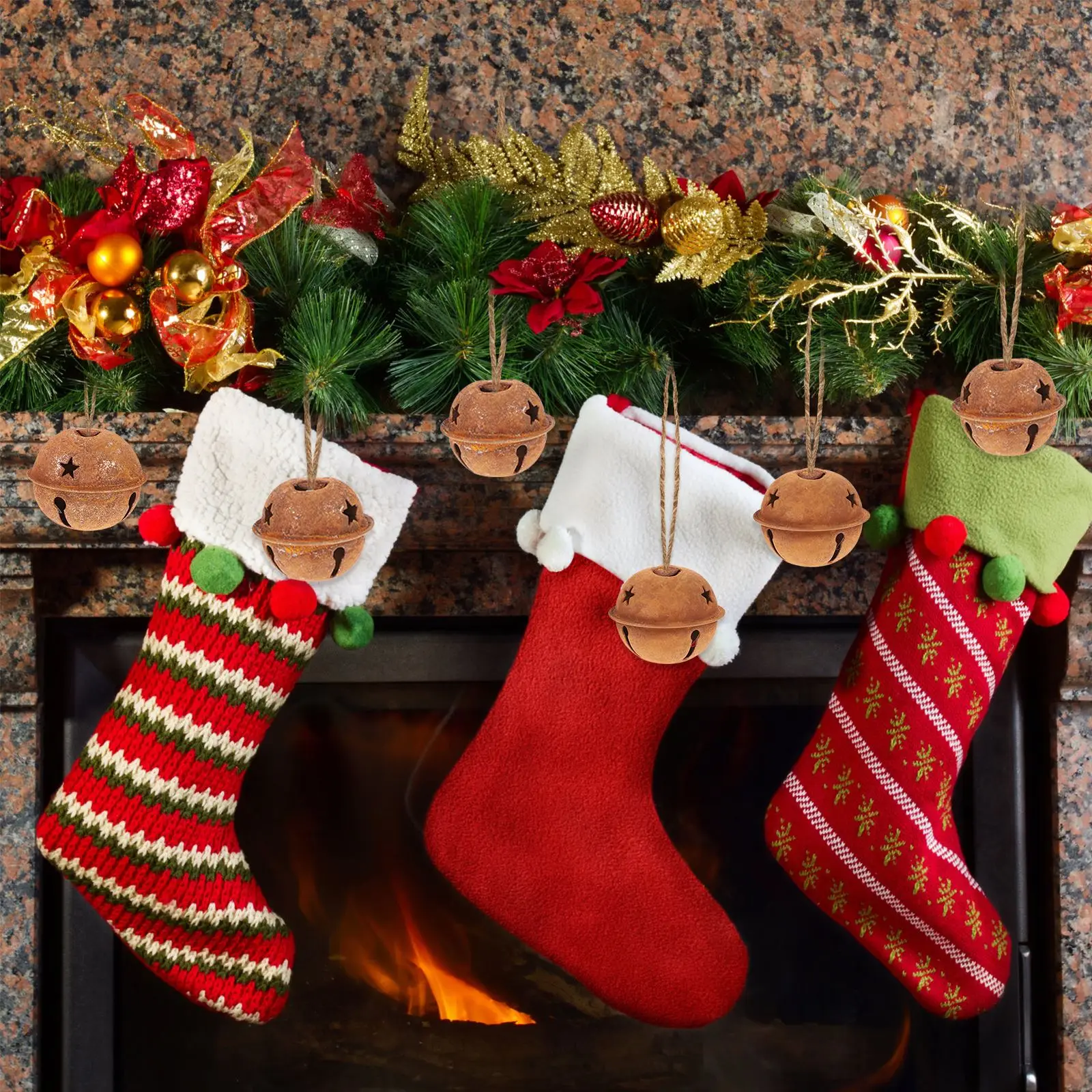 24 шт. металлические колокольчики в винтажном стиле