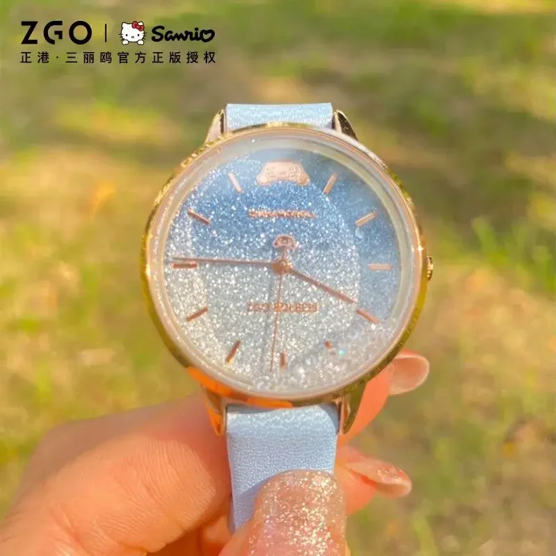 Кварцевые часы Sanrio ZGO в стиле цыганских студентов брендовые цвет розово-синий