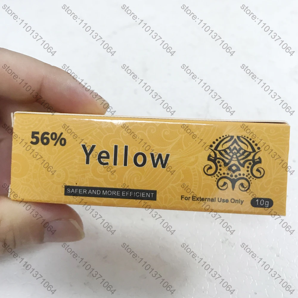 

yellow 56% Tattoo Cream Before Permanent makeup Body Eyebrow Eyeliner Lips 10g