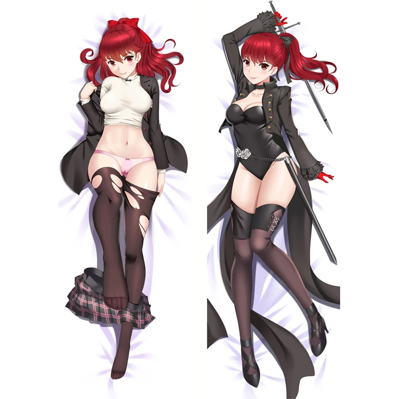 New design Anime Game Persona 5 Sexy Girl Makoto Niijima Kasumi Yoshizawa Hugging Body Pillow Case Cover Otaku  Two-Side