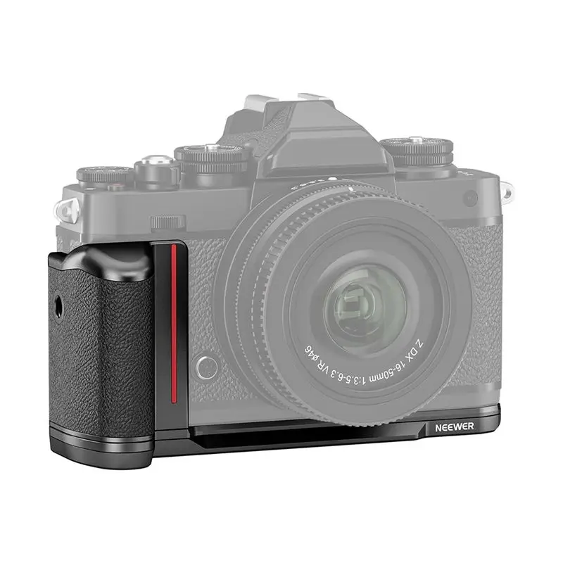 Фото NEEWER CA076 ZFC L-образная рукоятка для камеры Nikon Z Fc, ультратонкая ретро-совместимая монтажная пластина и рукоятка №2
