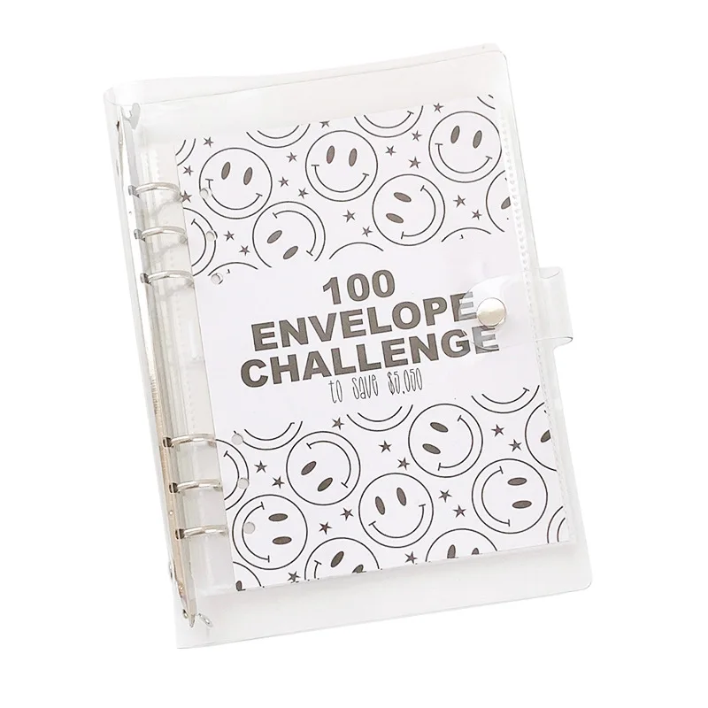 Папка-переплет A5 сбережения Challeng $150/300/500/1000 Экономия денег буфет денежный конверт