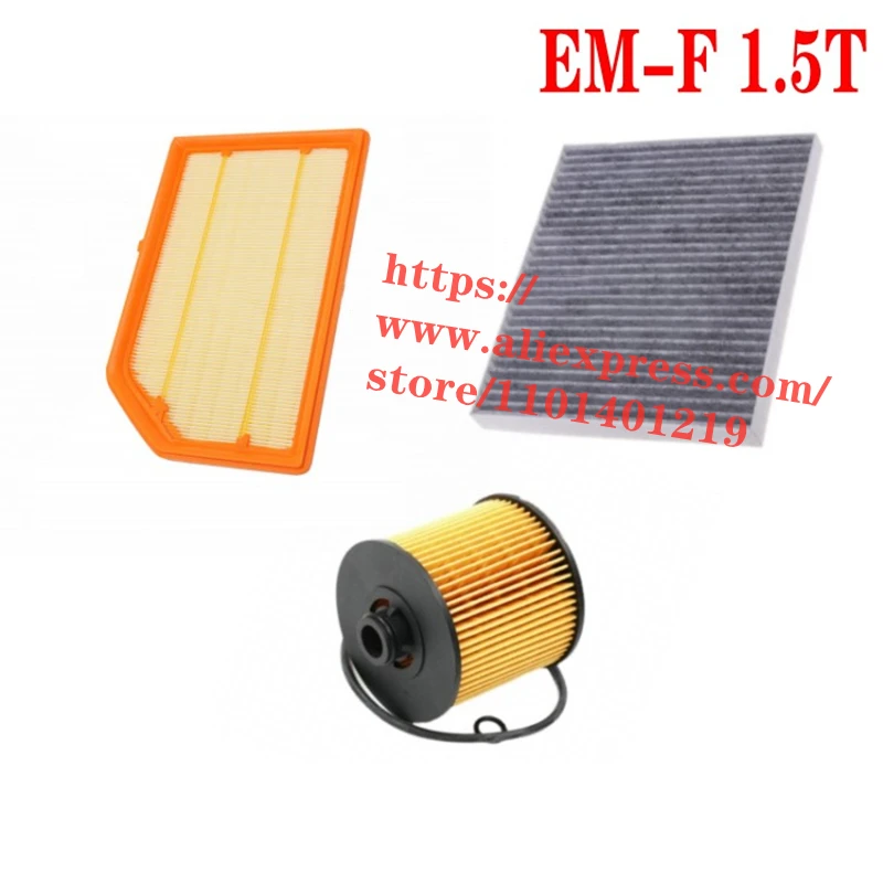 

3pcs/set Filter Set for 23 LYNK&CO 01 EM-F 1.5T Air Filter&Oil Filter&Cabin Filter