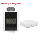 Умный термостат радиатора Aubess ZigBee, термостат с регулятором температуры, управление через приложение, работает с Alexa Google Home