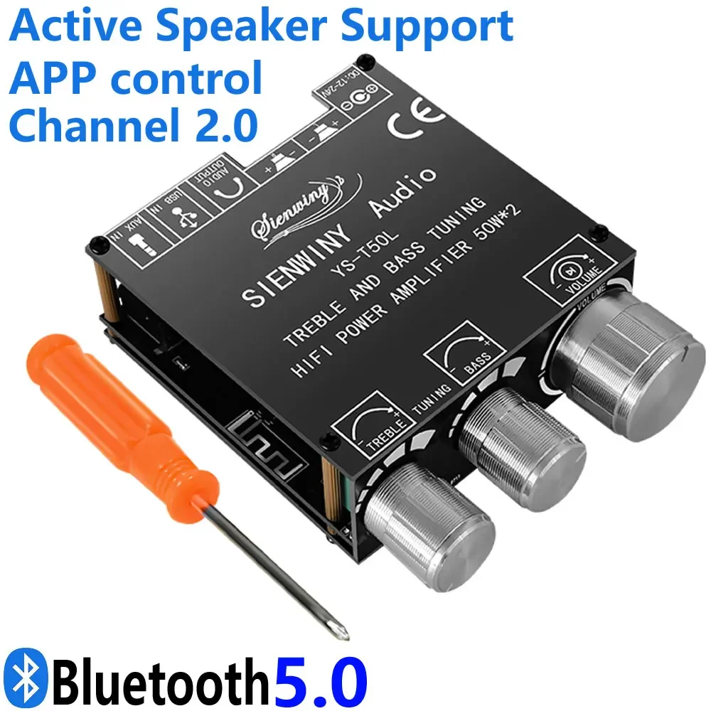 Усилитель HiFi 100 Вт Bluetooth-канал 2 0 стерео цифровой модуль усилителя мощности с