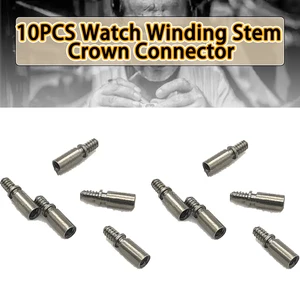 10PCS Watch Winding Stem Crown Connector 0.9mm to 0.9mm Adapter Changer Mechanical Watch Movement Repair Tool Parts Replacement