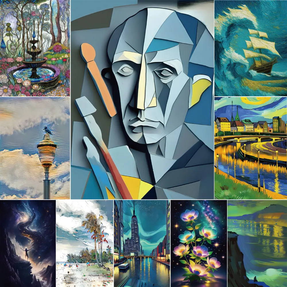 

Paintings Landscape Ab Diamond Painting Diamond Mosaic Outdoor Decor Wall Decor Handmade Handicraft Mother Kids Hot Dropshipping