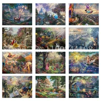 disney cartoon fairy tales jigsaw puzzles mickey mouse winnie the pooh princess puzzles decompression game diy educational toys