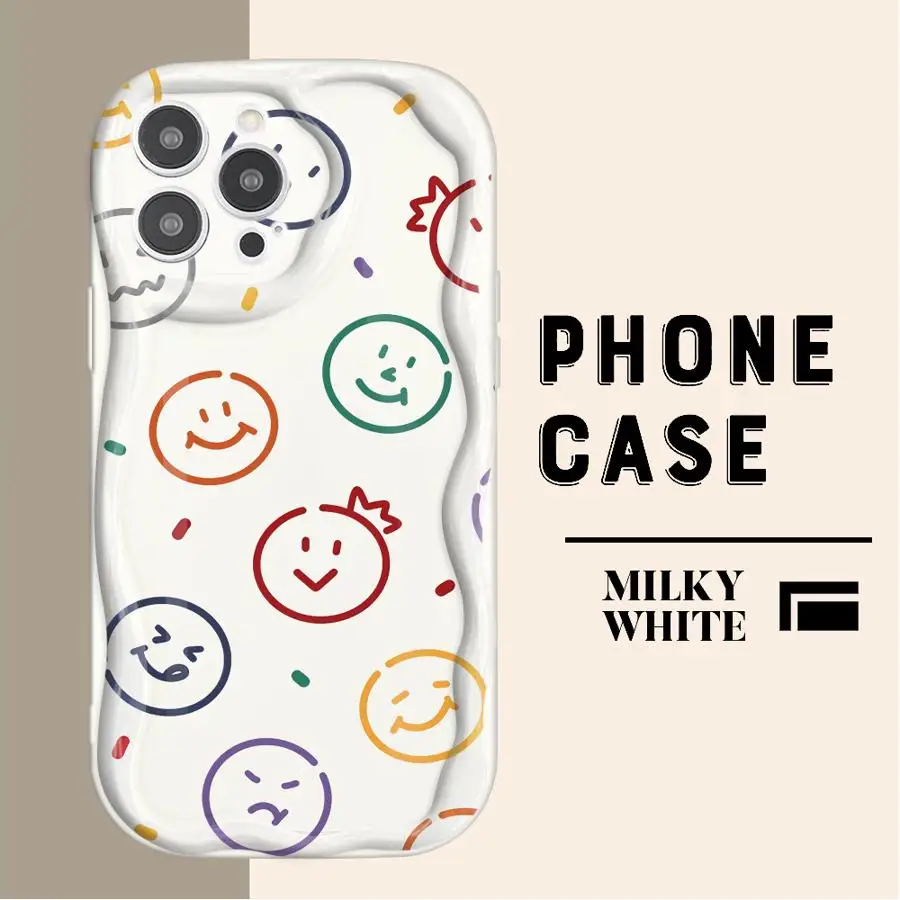 Милый красочный чехол для телефона с улыбкой Vivo Y02 Y12 Y15S Y16 Y17 Y19 Y20 Y20i Y21 Y21A 2021 Y35 Y22S Y36