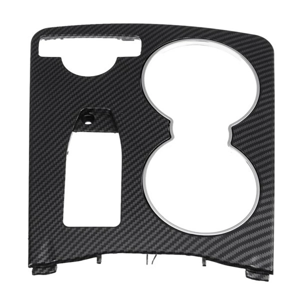 

Car Carbon Fiber Drink Cup Holder Front Center Console Cup Holder Tray Goods Storage for Benz W204 W212 C-Class E-Class