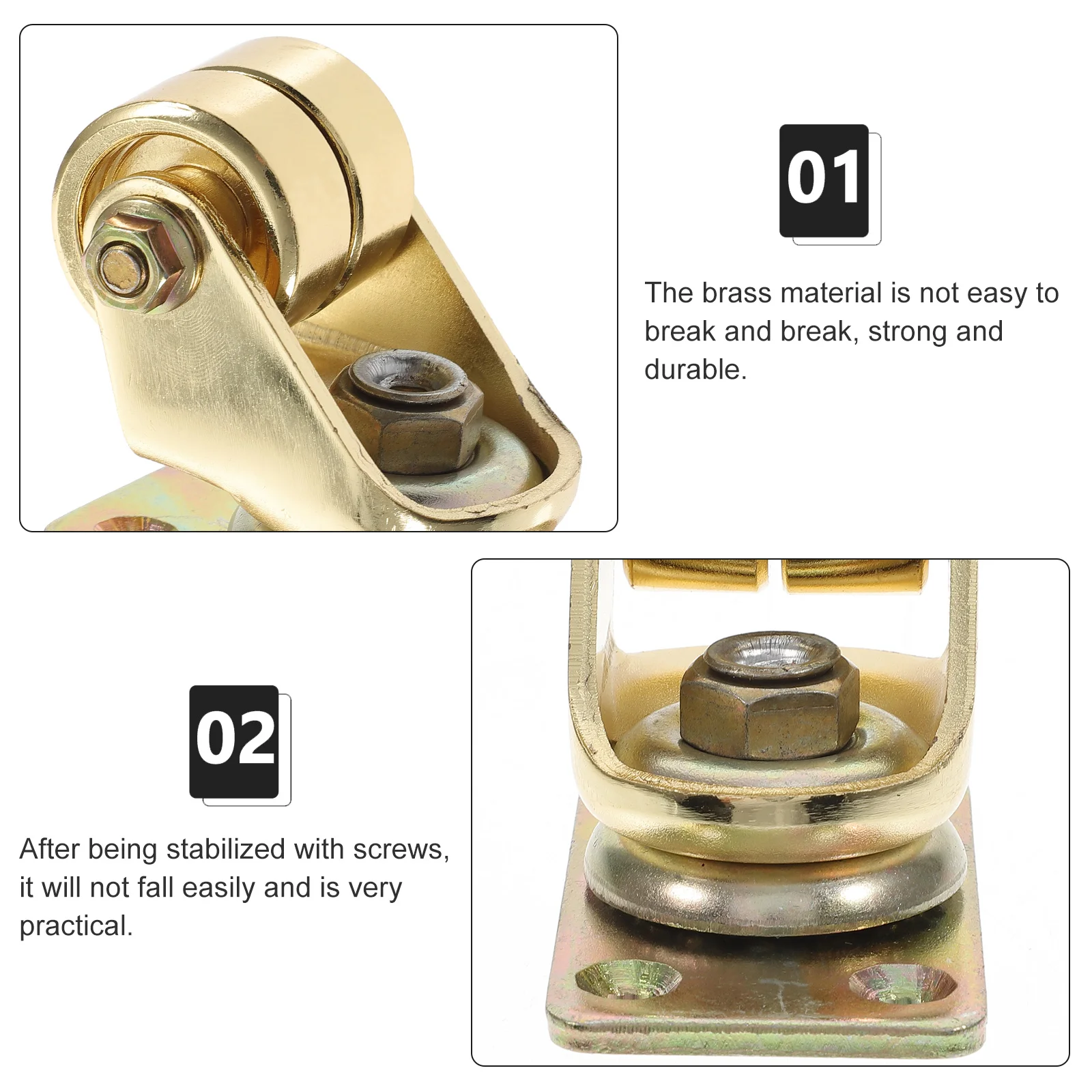 

Piano Caster Wheel Accessory Wheels Upright Swivel Moving Trolley Duty Heavy Furniture Brass Mobile Supply Metal Protectors