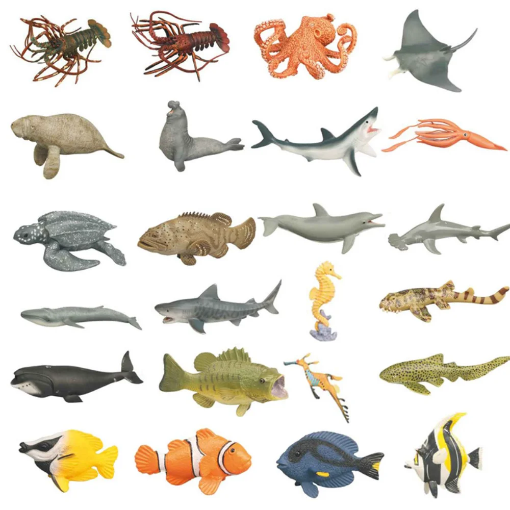 

Фигурки морских животных, имитация морского моря, Кита, Акула, Кашалот, экшн-фигурки, модель океана, дельфин, морской головы, развивающие игр...