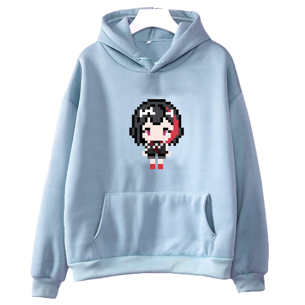 

BanGG Dream Ran Mitake Pixel Graphic Hoodie Female Cute Casual Sweatshirts Autumn/winter Fleece Hooded Pullovers Anime Clothes