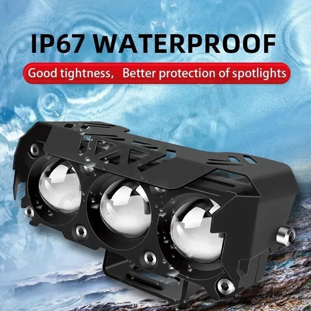 Автомобильные рабочие фары мотоциклетные светодиодные двухцветные