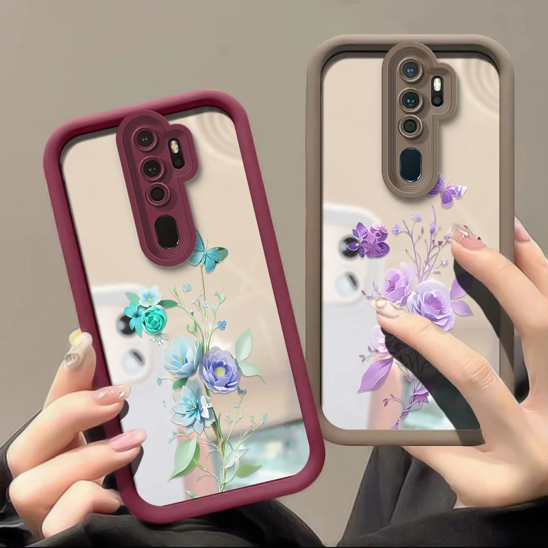 Милый чехол с цветочным принтом бабочки для Vivo X70T X23 X21S X100S Pro X70 X60 X100 X90 X80