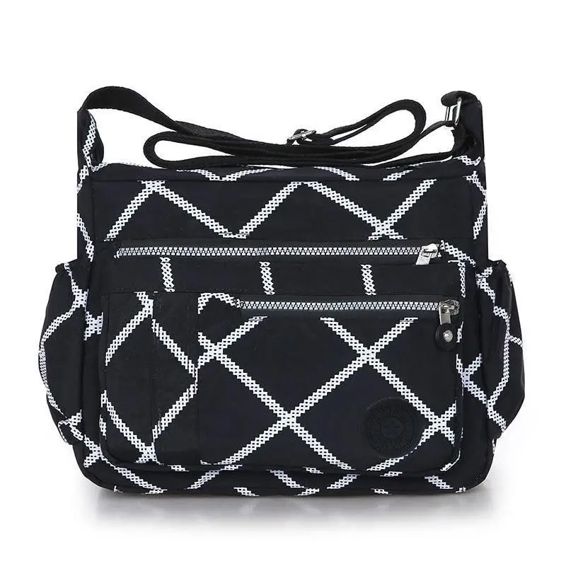 2023 New  Canvas Shoulder Bag and Versatile Oxford Multi-layer Middle-aged and Elderly Female Satchel Bag Messenger Bag