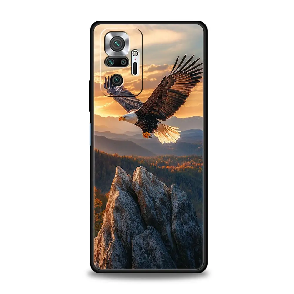 Фото Чехол для телефона Eagle для Xiaomi Redmi Note 14 13 12 Pro Plus 5G 9S 9 10 11 4G 14C 13C 12C 10C 9C 9A Мягкий чехол №2
