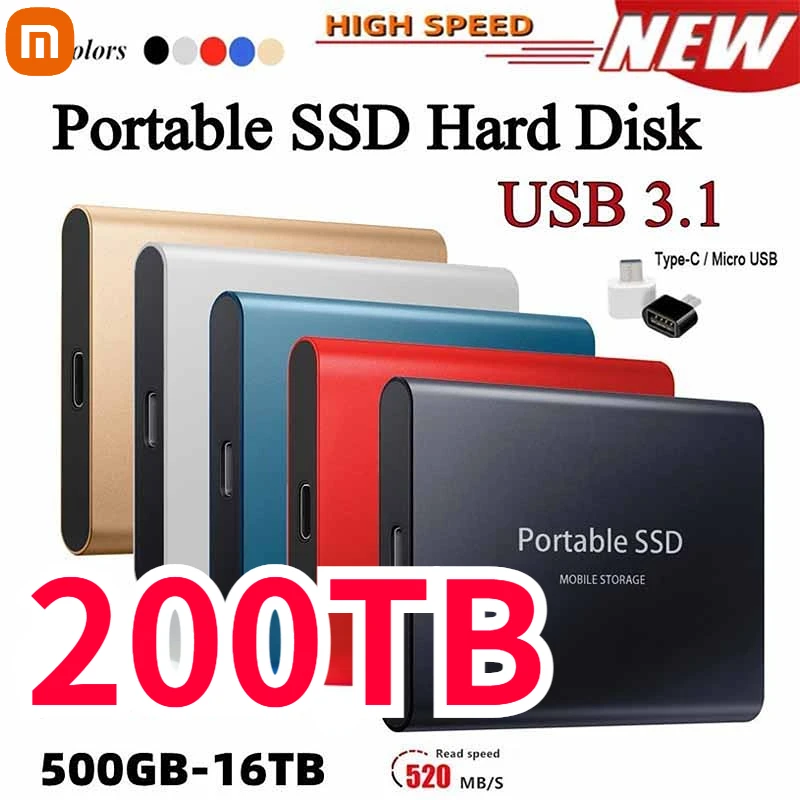 

Portable SSD Hard Disk 2TB SSD 2.5 Inch 500GB 64TB Hard Drive Hard Disk Original Electronics for NOTEBOOK Mobile Phones PS4