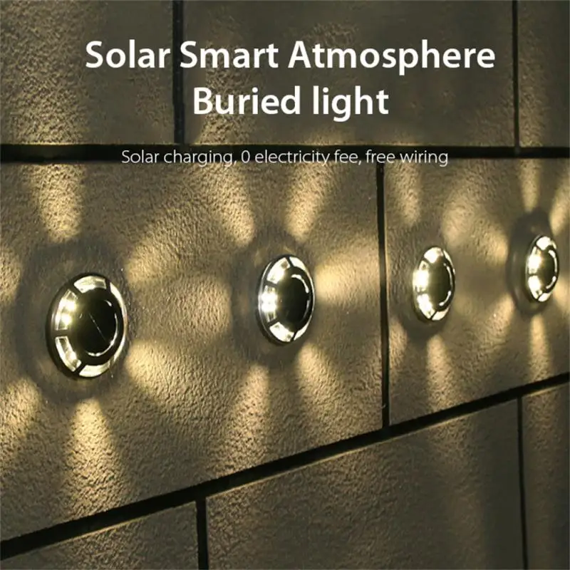 

Solar Ground Lights Outdoor 12LED Waterproof Solar LED Light Underground Lamp Landscape For Lawns Patio Yard Garden Accessories