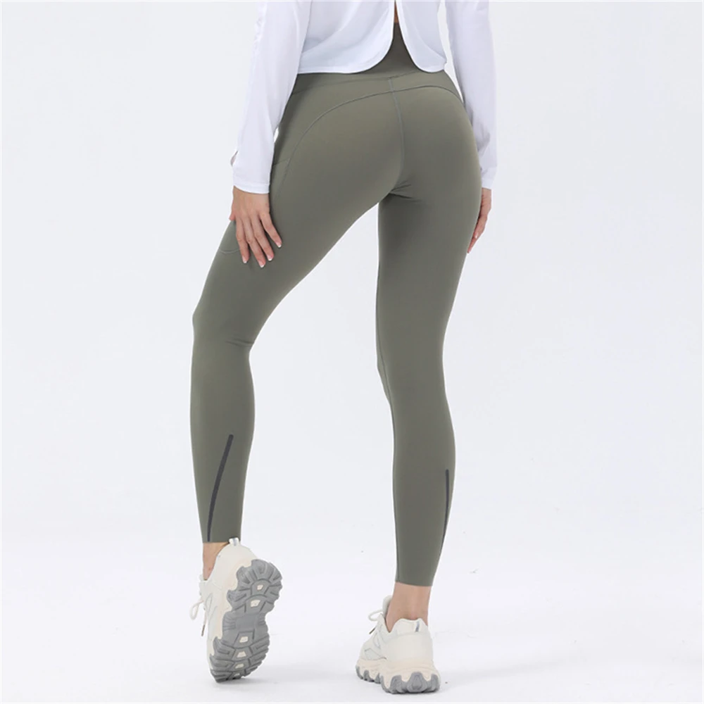 New Women Seamless Yoga Leggings Quick Dry Breathable Sports Pants High Waist Hip Lifting Gym Running Fitness Leggings