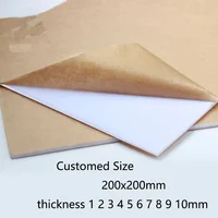 200*200mm Pure White light Ivory plastic Sheet photopermeability acrylic board organic glass polymethyl methacrylate 2mm 3mm 5mm