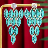 soramoore 2022 new diy shiny cz pendant earrings for women bridal wedding girl daily surper jewelry high quality hot romantic