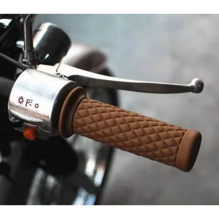 Резиновый руль для мотоцикла из 2 предметов общий нескользящий резиновый 22 мм