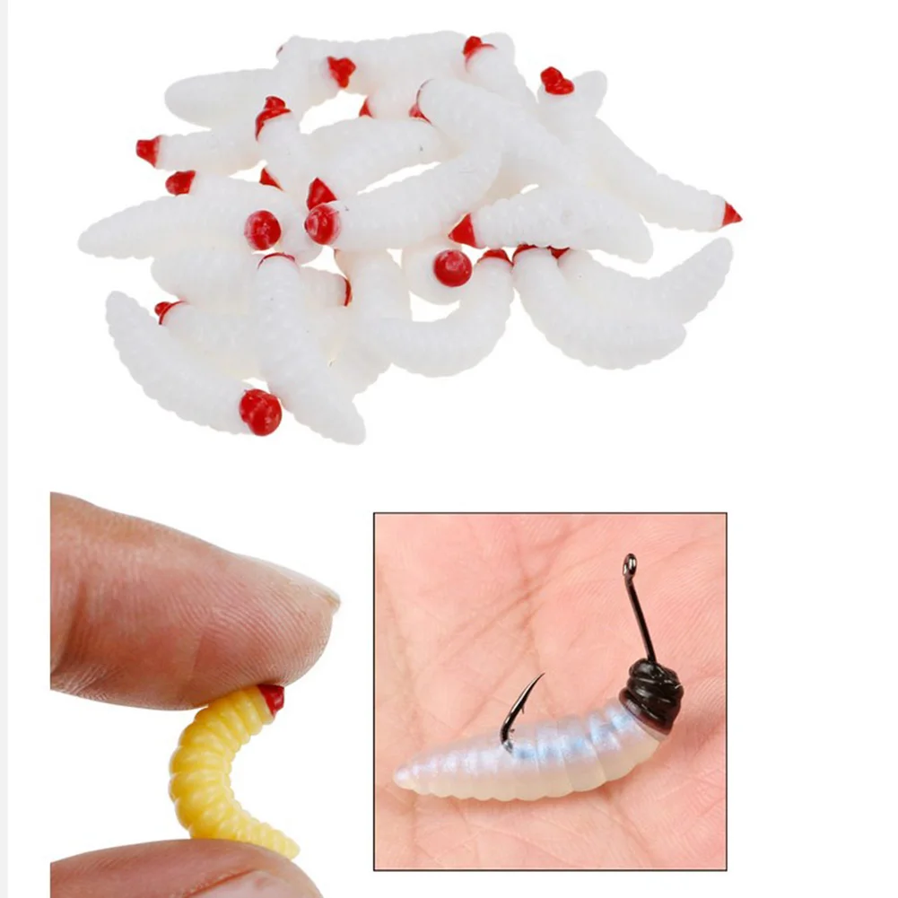 

Brand New 125x Lure Soft Bait Soft Plastics Fishing Lure Lifelike Worm Bait PVC Realistic Shape About 0.4g/pcs