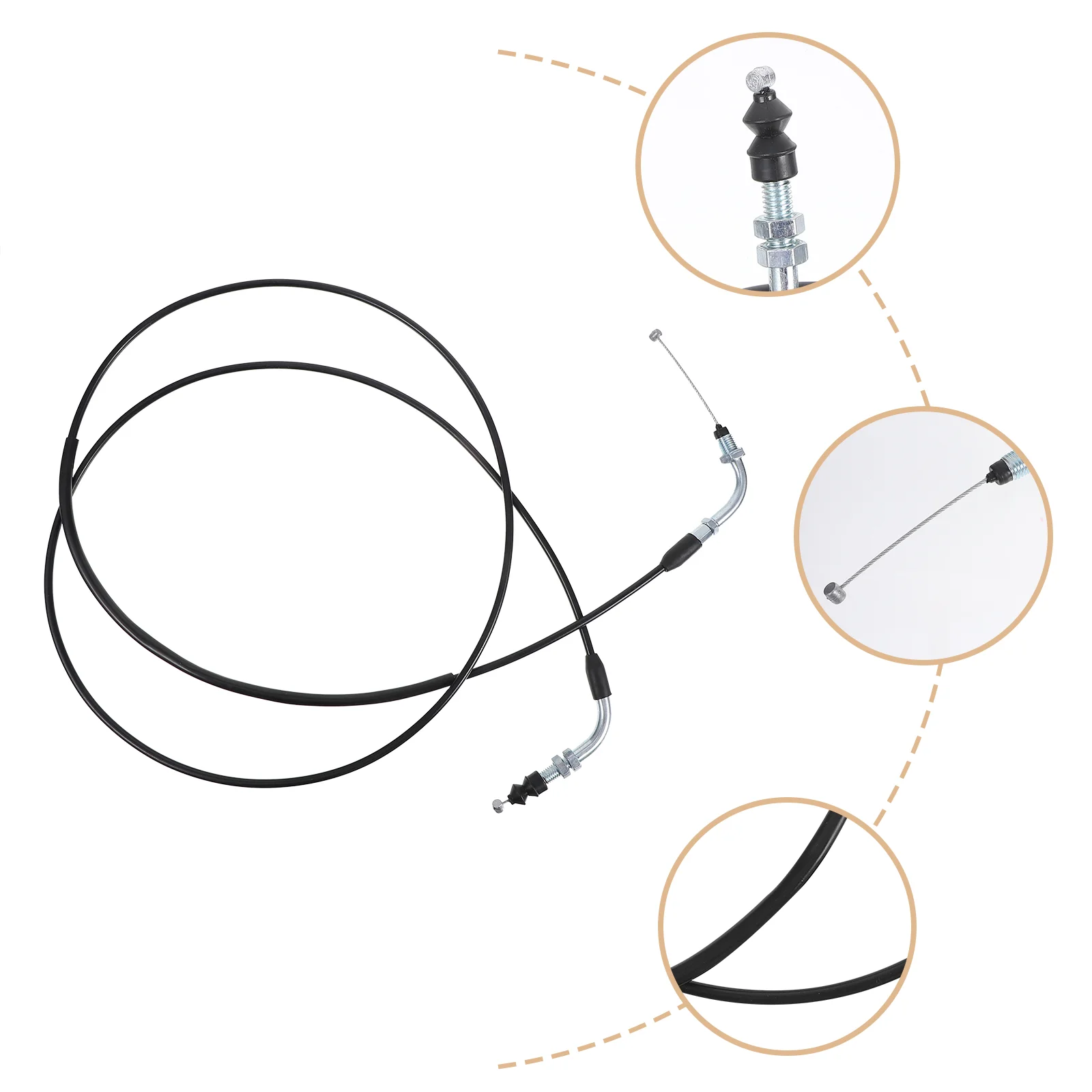 

Cable Accelerator Motorcycle Bike Throttle Wire Mini Motorbike Clutch Cable Steel Wire Throttle Line