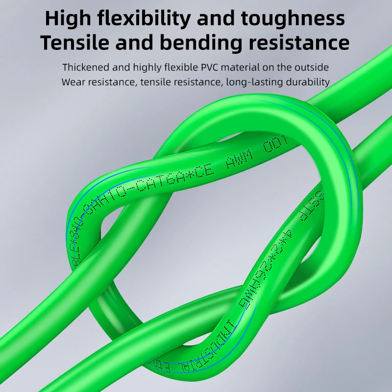 Фото Промышленный Ethernet-кабель CAT5e BYXGD, 1-100 м, высокогибкий SFTP кабель для буксируемых цепей, 26AWG, двойное экранирование, чистая медь, для ЧПУ и робототехники №4