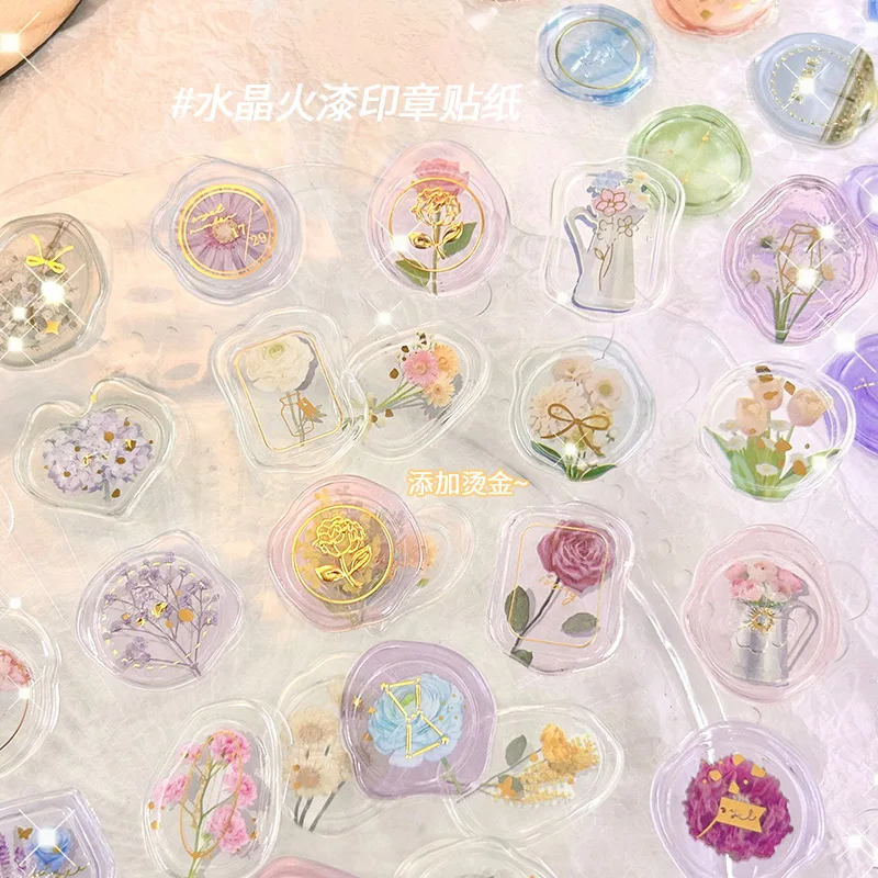 

Colorful Wax Seal Stickers for Wedding Envelopes Flowers Invitation Envelope Seal Sticker for Baby Shower Birthday Bridal Shower