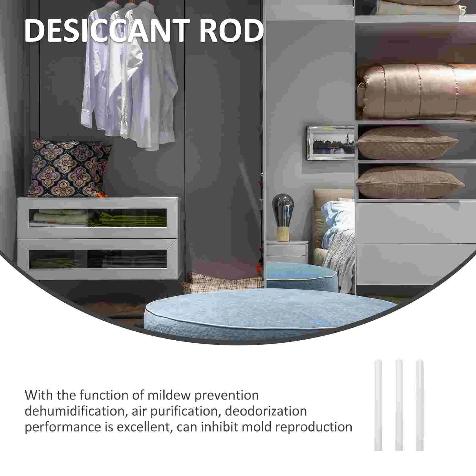 3 Pcs Multipurpose Dehumidifier Planet Earth Car Diatomite Moisture Absorbing Rod Household Drying Stick