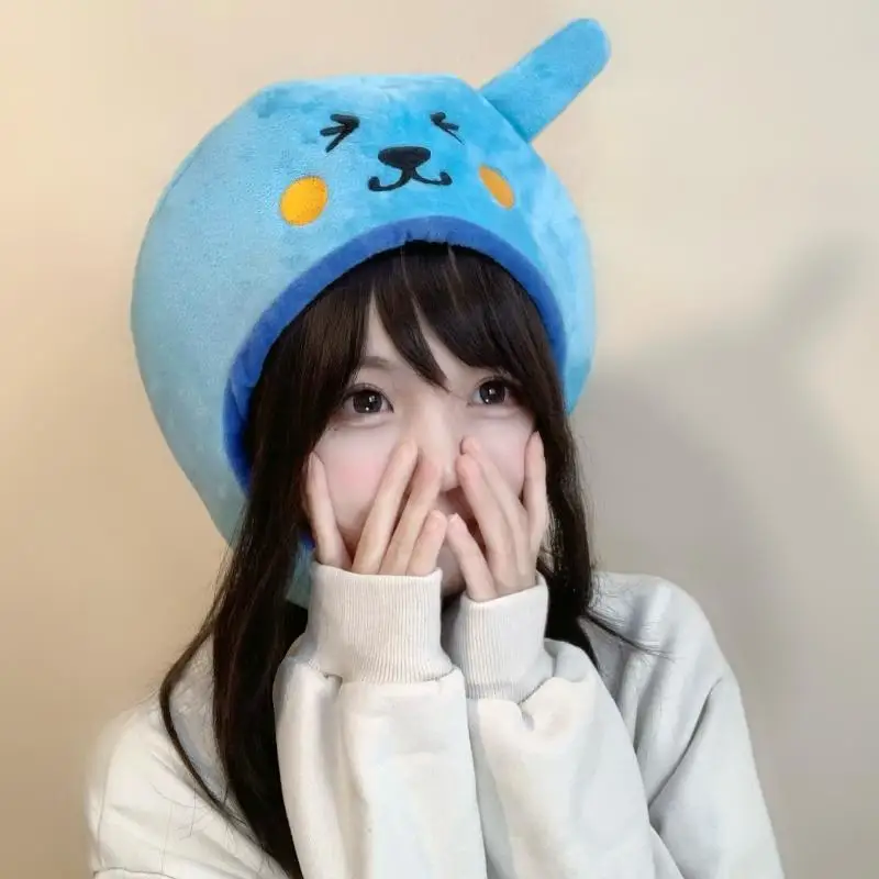 Kawaii Qoo плюшевая шапка с героями мультфильмов осенне-зимняя новая девичьим
