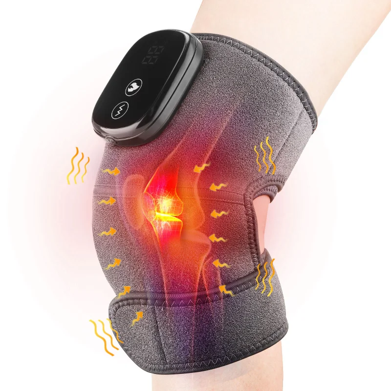 

Electric Heating Knee Massager Far Infrared Joint Brace Support Vibrador Back Shoulder Massage Knee Pain Relief Massageador