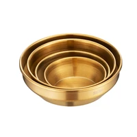 double deck stainless steel sauce dish round mini condiment tray sauce plate sushi dipping bowls dinner plate appetizer tra