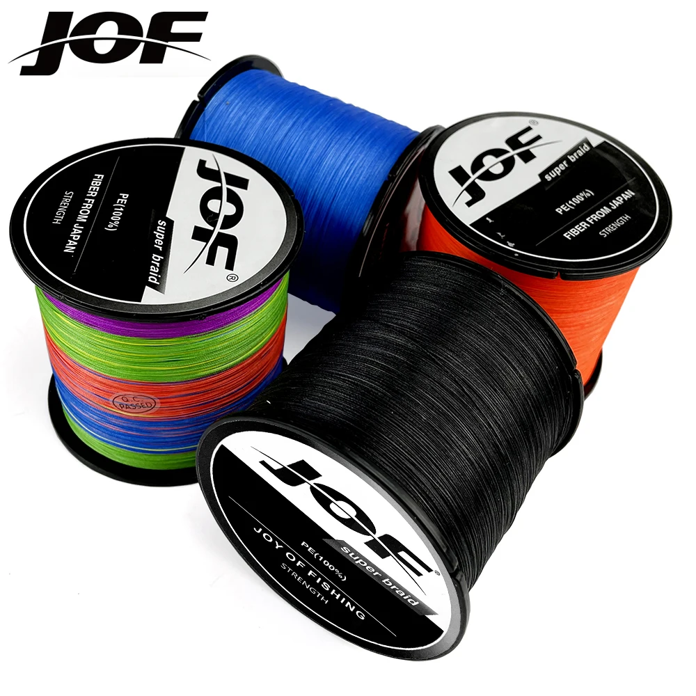 

JOF Sea Fishing for Ocean Boat Fishing X4 Braided PE Line Multicolour High Stength 300M 500M 1000M Fishing Lure Lines