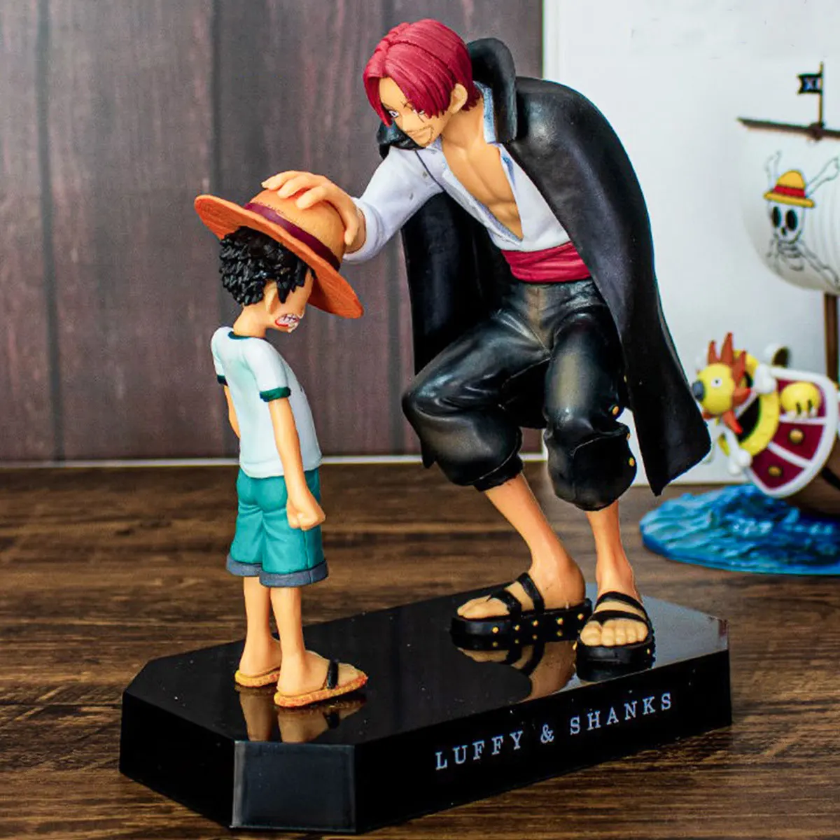 

One Piece Anime Monkey D Luffy Figurine Toys Doll One Piece Luffy Shunks PVC Action Figures Toy 180mm