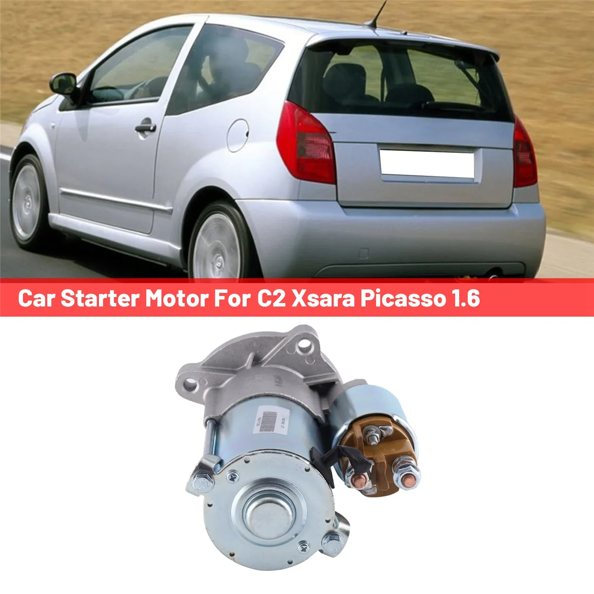 9648644680 Автомобильный стартер для Peugeot 206 207 307 308 408 Citroen C2 Xsara Picasso 1 6 TU5JP4 (NFU)