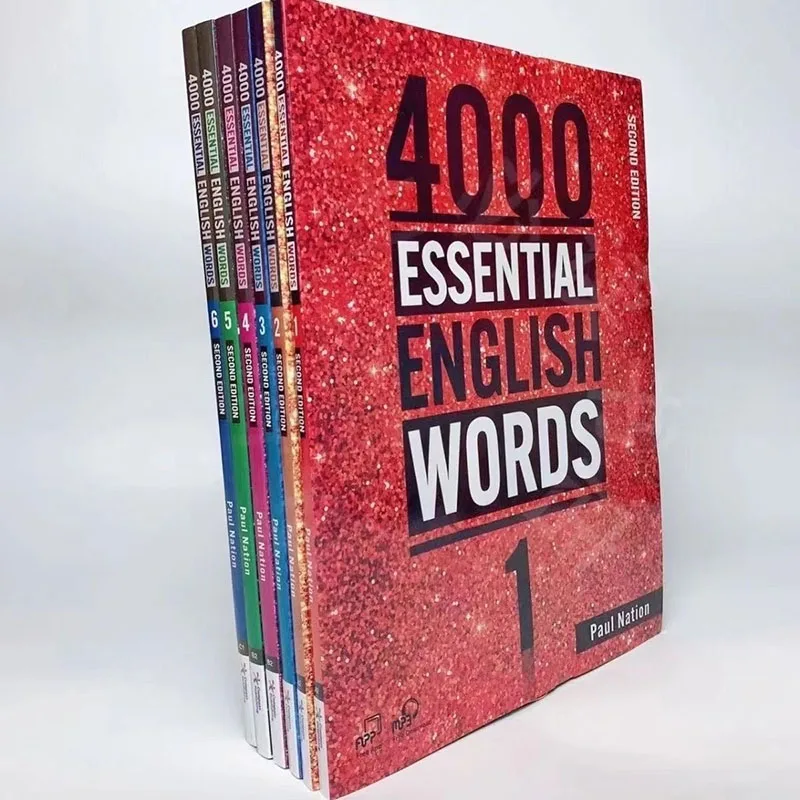 New 6 BooksSet 4000 Essential English Words Level 1-6 IELTS, SAT Core Words English Vocabulary Books.