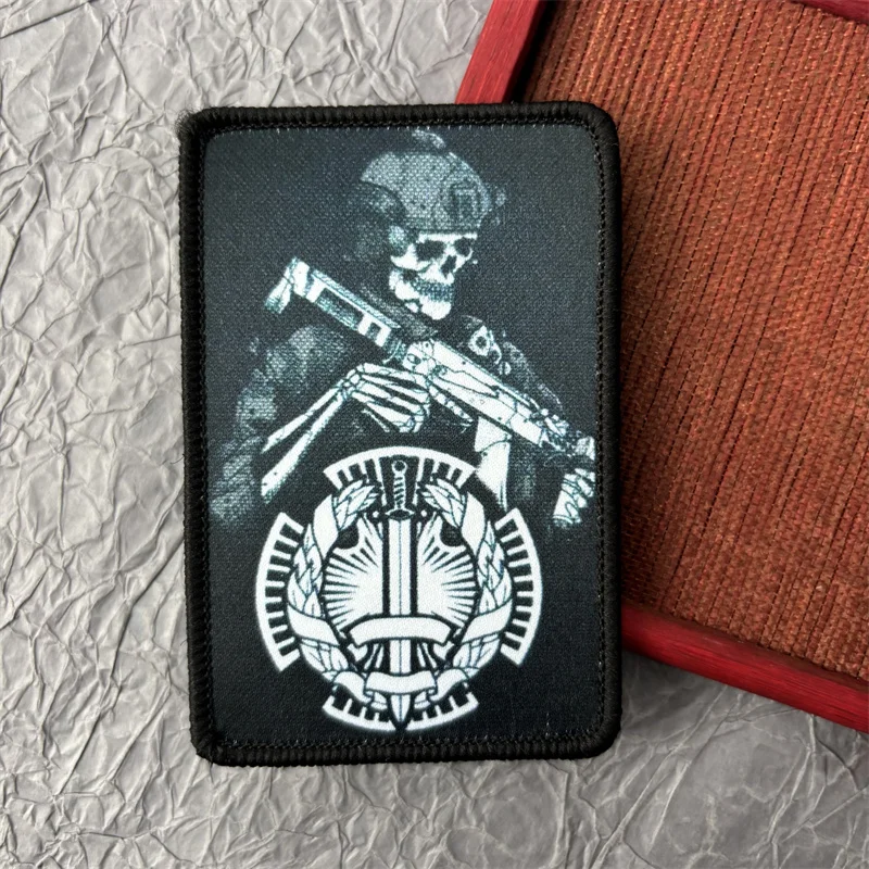 Тактические значки морального моря Thunder нашивка с черепом на одежде нарукавная
