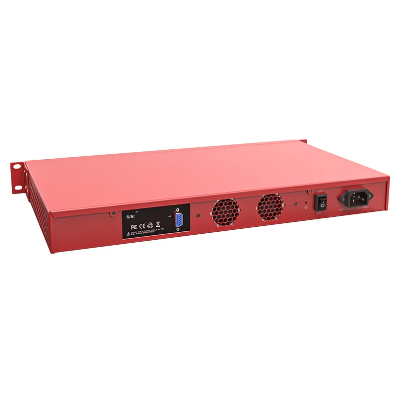 Красный сетевой брандмауэр гигабитный Ethernet 1G Sfp Linux Pfsense Ikuaios стойка для установки