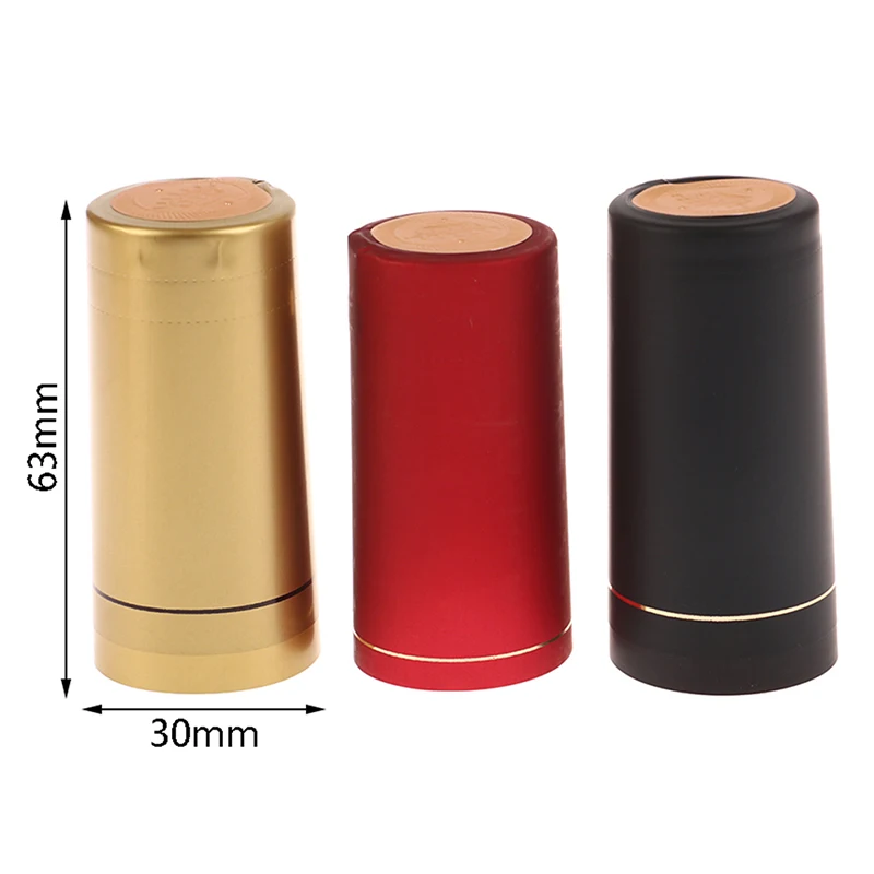 

100 Pcs Heat Shrink Capsules Wine Bottle Capsules Wine Heat Shrinkable Cap Wine Shrink Film Wrap for Straight Mouth Bottle A50